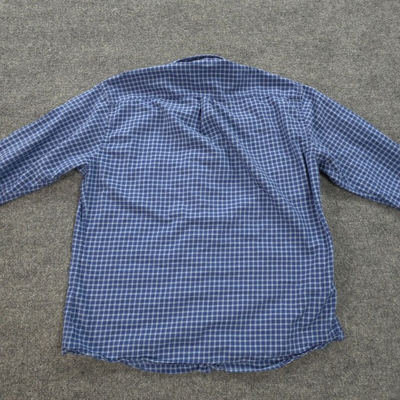 Peter Millar Shirt Mens‎ Large Blue Plaid Crown Halton Casual Golf Preppy - Picture 8 of 13